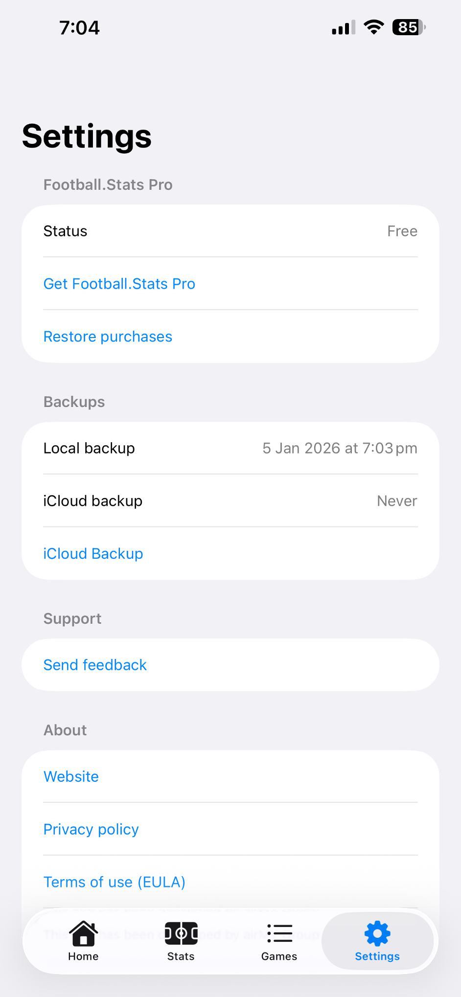 Penalty shootout tracking by player